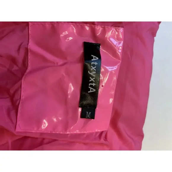 AtxyxtA Women Puffer Coat Hot Pink Medium - Picture 9 of 9